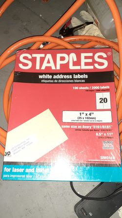 Staples Address Labels