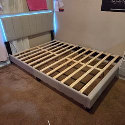 Brand New Full Size Bed LED Platform Bed W/ Matt $299