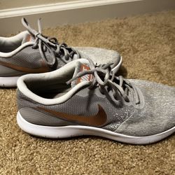 Gray/Rose Gold Nike Shoes