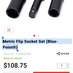 Metric Flip Socket Set (Blue-Point®)and Snop-on Tools