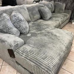 IVORY PLUSH SECTIONAL SOFA COUCH from1249$  WİTH İNTEREST FREE PAYMENT OPTİONS 