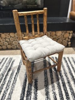 Toddler size log chair