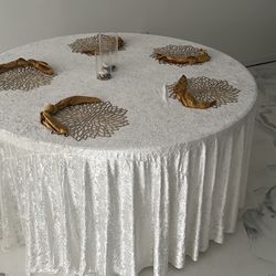 8 Wedding Table Setting (5 Person Per Table)