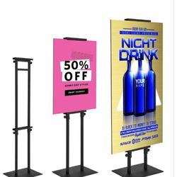 Poster Stand For Display Pedestal Sign