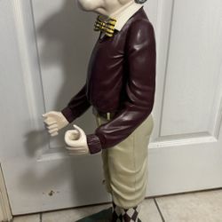 VTG BOMBAY COMPANY FORE! GOLF CLUB PUTTER HOLDER JAMES BUTLER STATUE 33.5” 