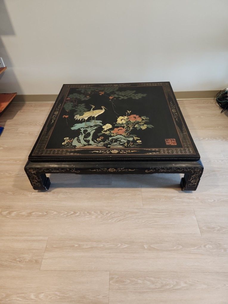 Yangzhou Lacquerware Square Coffee Table