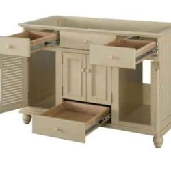 Home Decorators Collection Cottage 48 in. W Bath Vanity Cabinet Only in Antique White