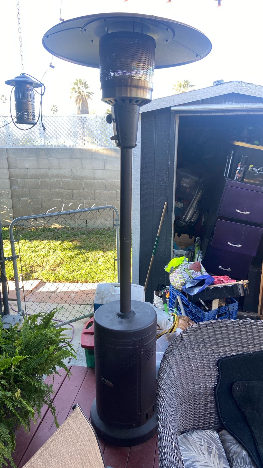 Outdoor Patio Heater , Practically Brand New Only Used It A Few Times, Comes With Empty Tank I Used The Fuel For My Bbq lol Sorry