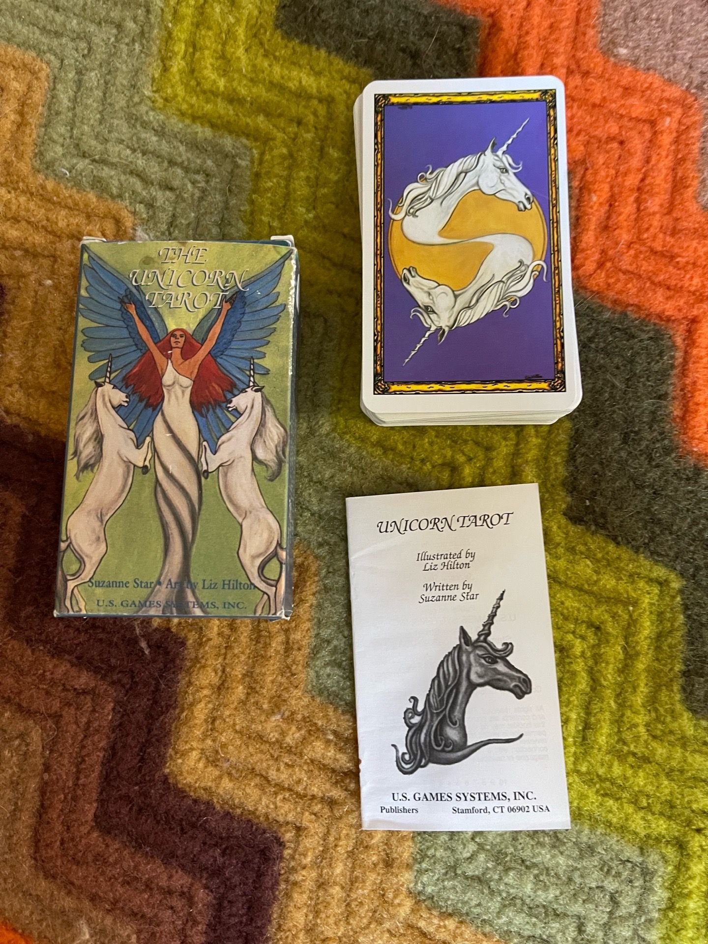 Unicorn Tarot Cards + Book 1995 First Edition Complete