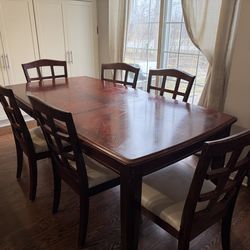 Free 6 Person Used Wood Dining Table
