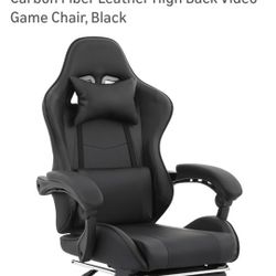 Computer Gaming Chair With Footrest And Lumbar Support, Adjustable High Ergonomic Racing Chair For Adults 