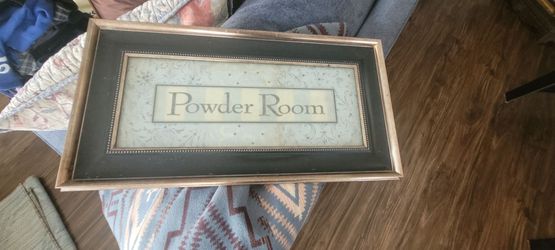 Powder room frame for bathroom