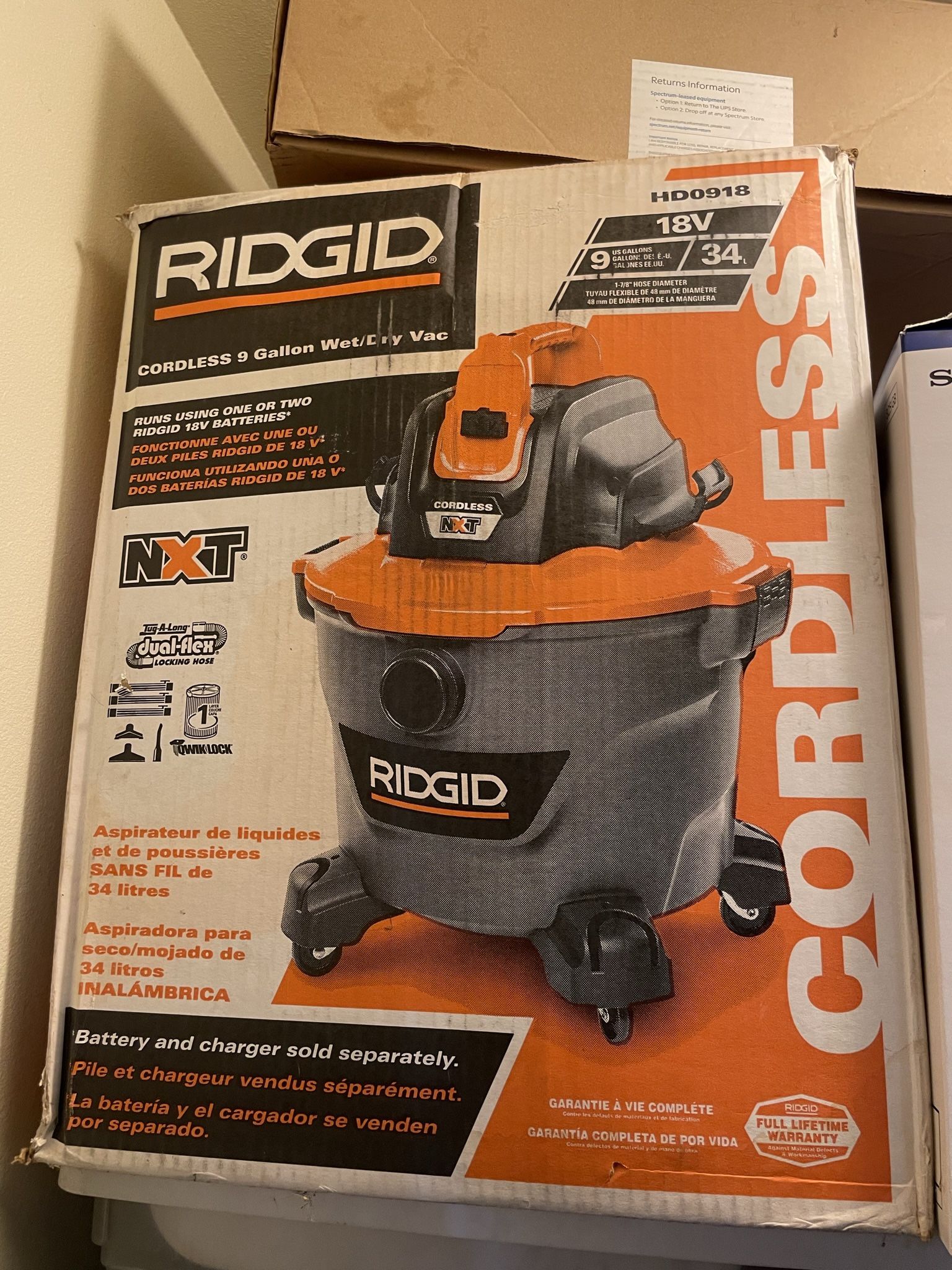 Ridgid Cordless Vacuum