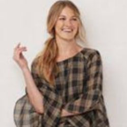 NWT LC Lauren Conrad Blouse With Beautiful Sleeves From Kohl's Size Large 