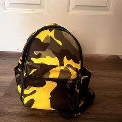 Yellow And Black Mini Backpack