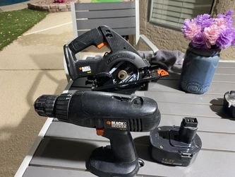 Black & Decker Circular Saw & Drill W/Battery 