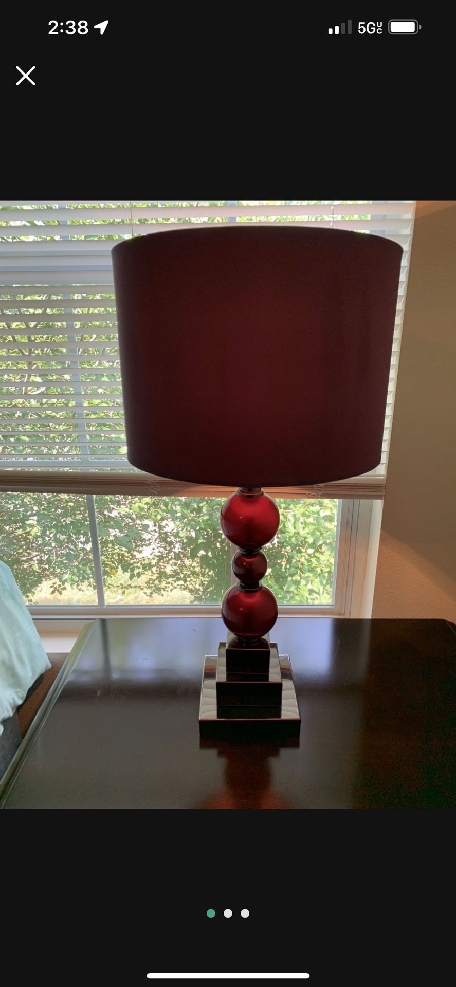 Pair of Purple Lamps (SouthEast Springfield) Please Read Description Below))823 