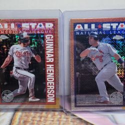 All Stars Topps Chrome Baseball Cards Mint Condition 