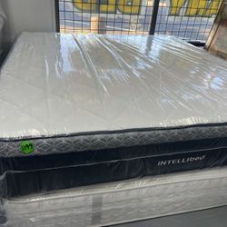 KING SIZE INTELLIBED MATTRESS & BOX SPRINGS BED SET