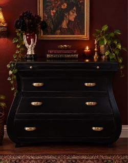 Vintage leather dresser
