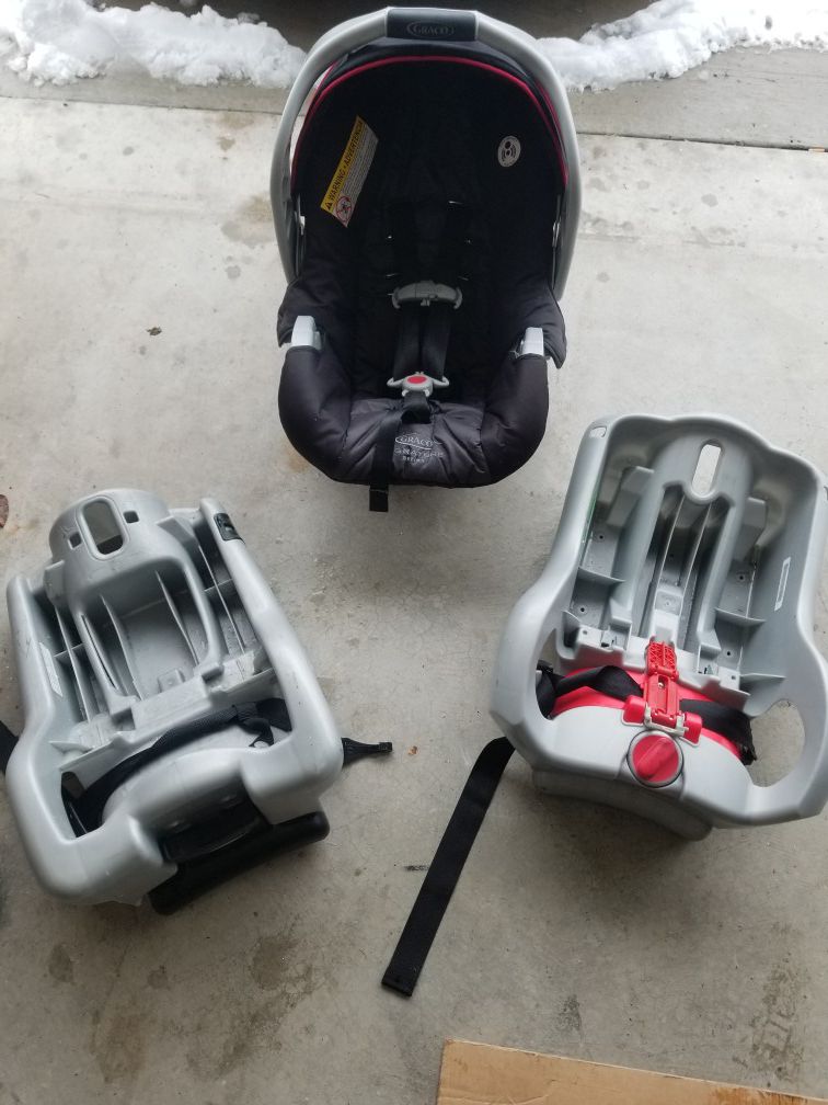 Graco infant car seat + 2 bases!