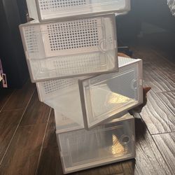 Shoe organizer boxes
