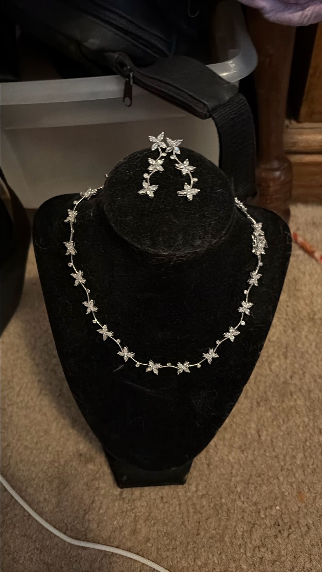 Sterling Necklace And Earring