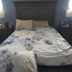 Queen-sized bed & temperpedic mattress for sale