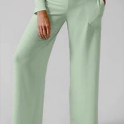 Athleta light green wide leg pants
