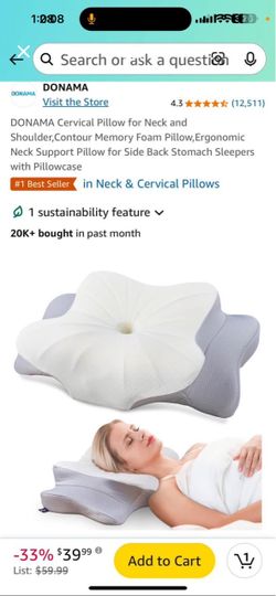 DONAMA Cervical Contour Memory Foam Pillow