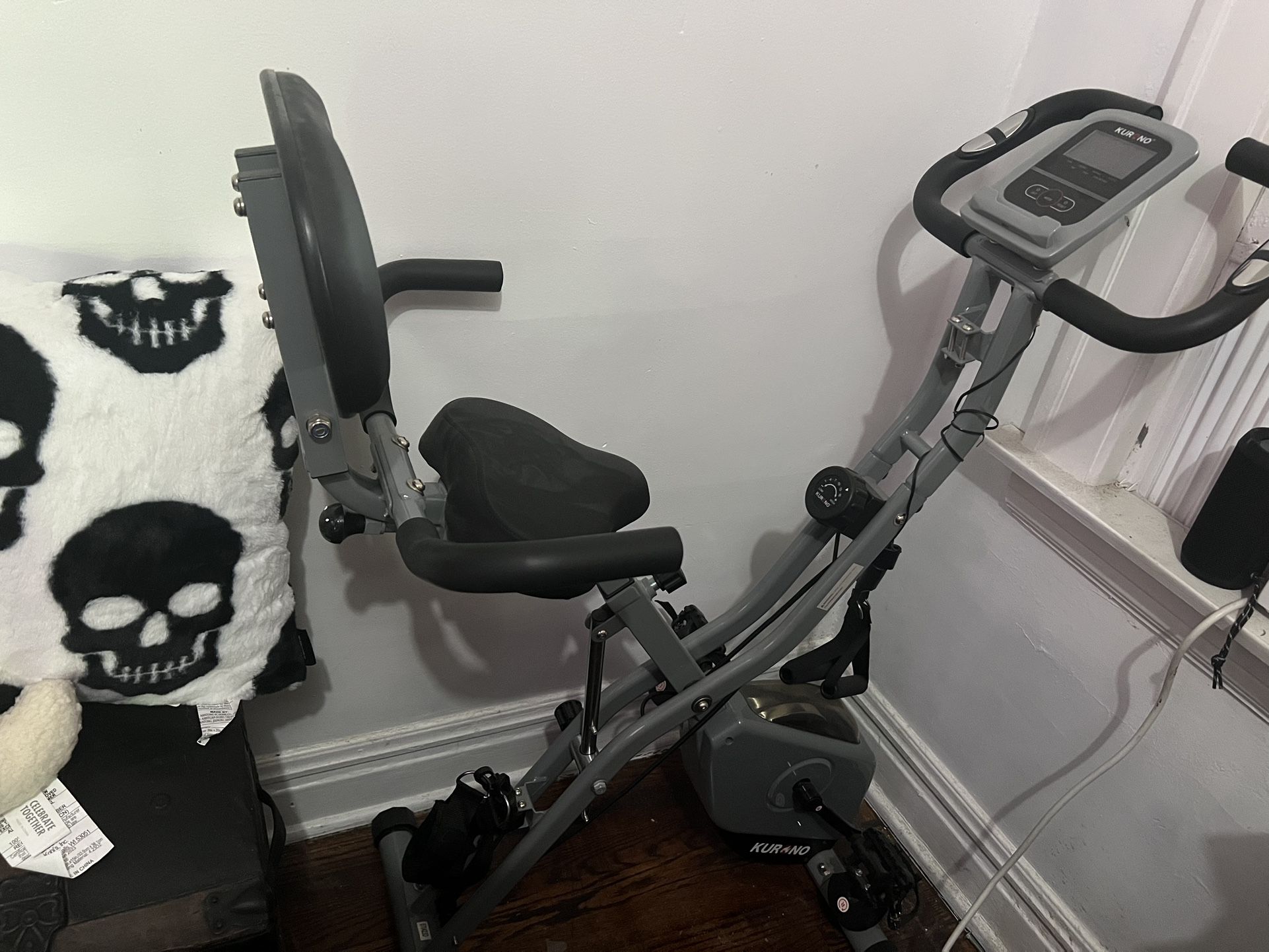 Stationary Bike W Resistance Bands