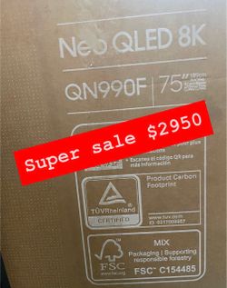 Samsung - 75” Class QN990F Series Neo QLED 8K Mini LED SamsungVision AI Smart Tizen TV