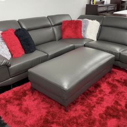 COMFY NEW RIO SECTIONAL SOFA AND OTTOMAN SET ON SALE ONLY $1299. IN STOCK SAME DAY DELIVERY 🚚 FINANCING AVAILABLE 