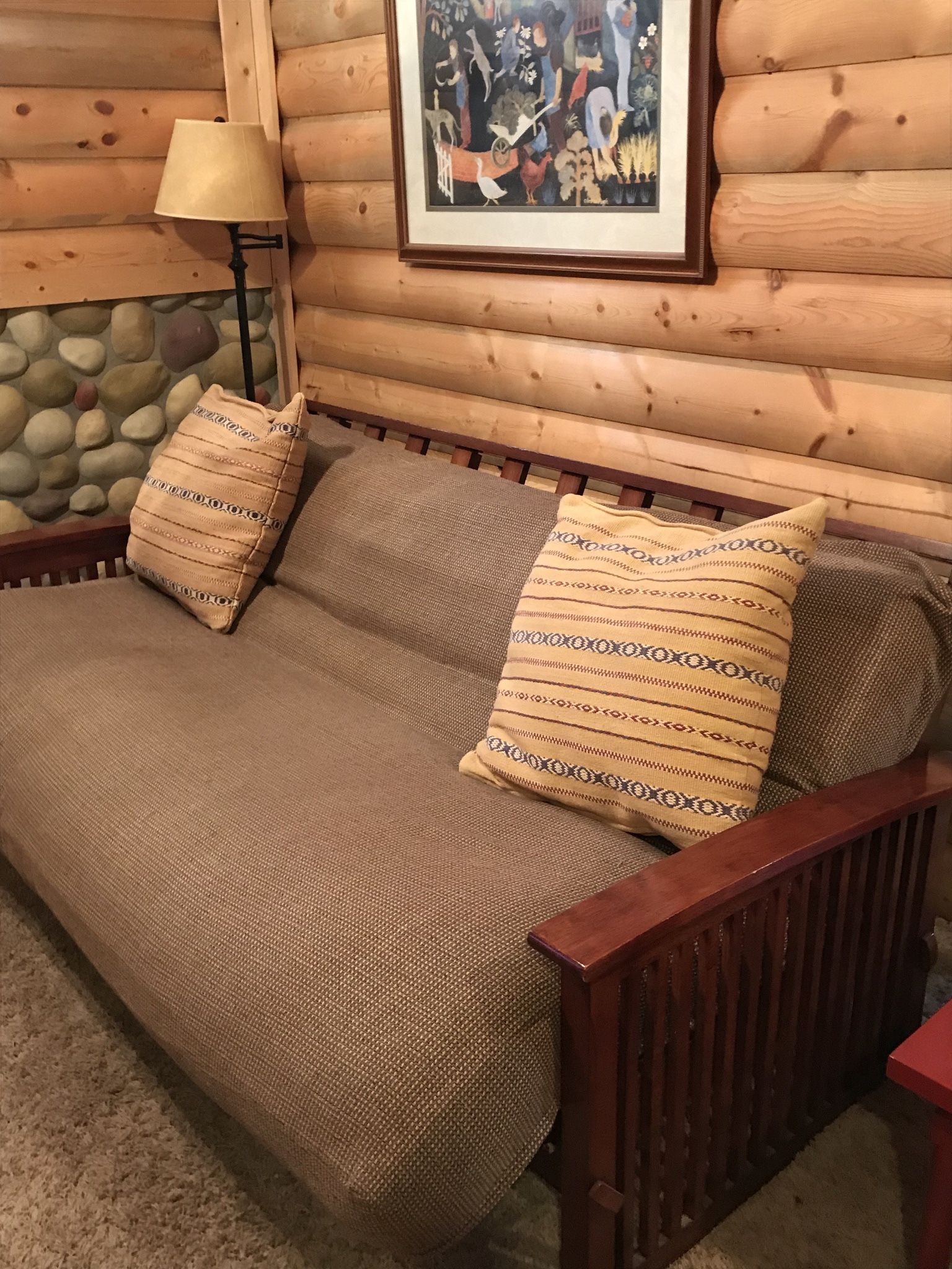 Futon sofa/bed Solid Wood Queen Mattress