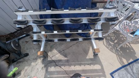 Commercial dumbbell rack
