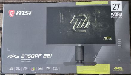 MSI MAG 275QPF E21 27-inch 2560 x 1440 (WQHD) Gaming Monitor