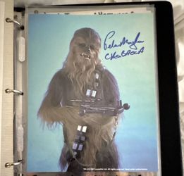 1977 Star Wars Chewbacca Signed Photograph by Peter Mayhew.