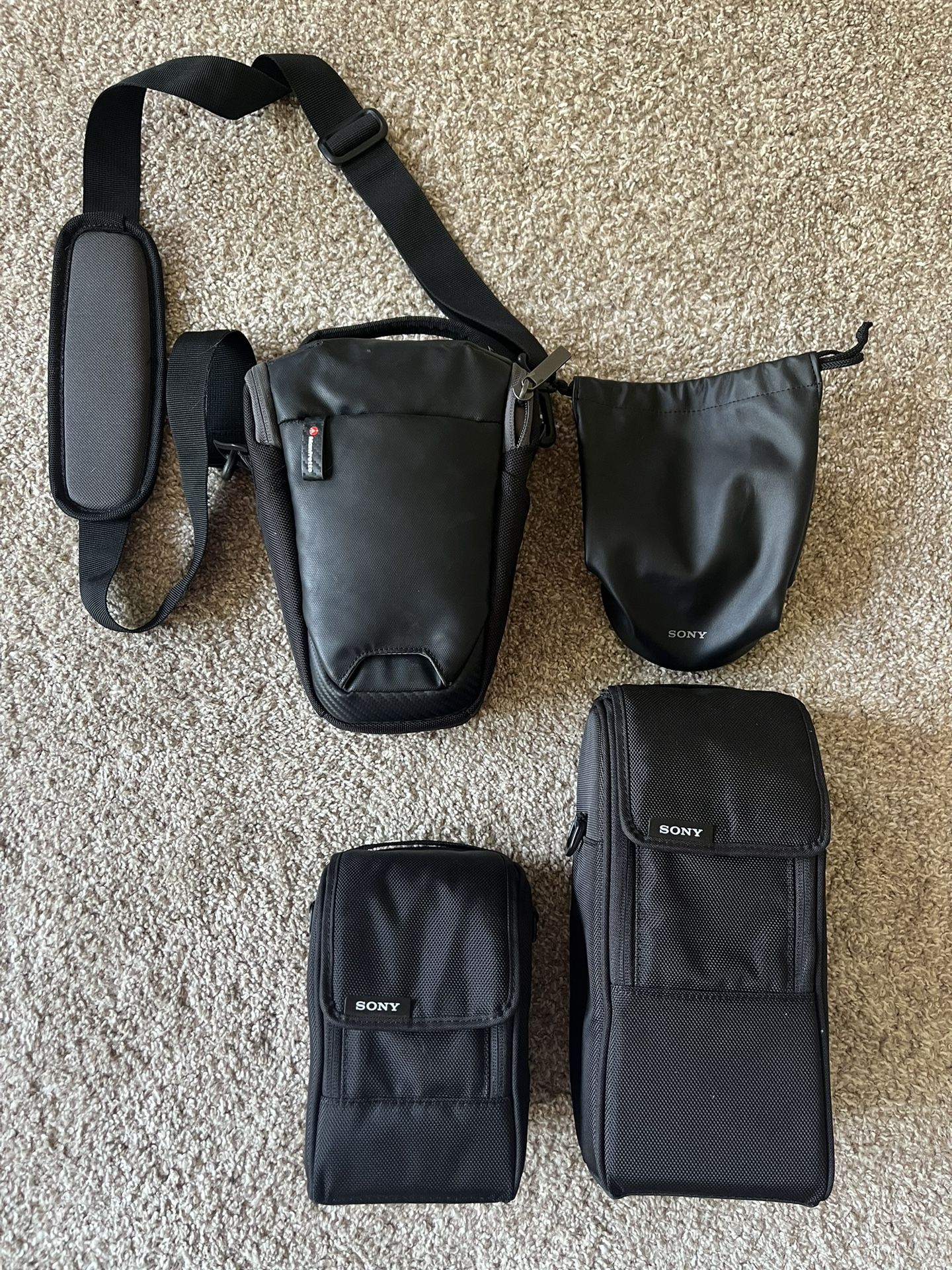 Camera Bag, Camera Lens Bags, & Tripod