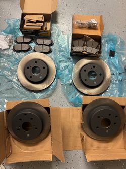 NEW Toyota RAV4 OEM Brake Rotors + Duralast Gold Ceramic Pads – Front & Rear