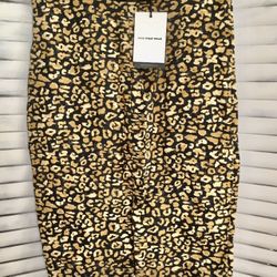 Cheetah Print Skirt, Size 6