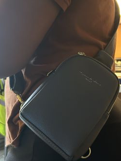 Grey Wallet Crossbody Purse.