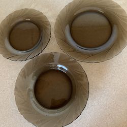 12- Dining  glass  set .used 