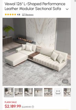 Velar 126” Modular Sectional Couch
