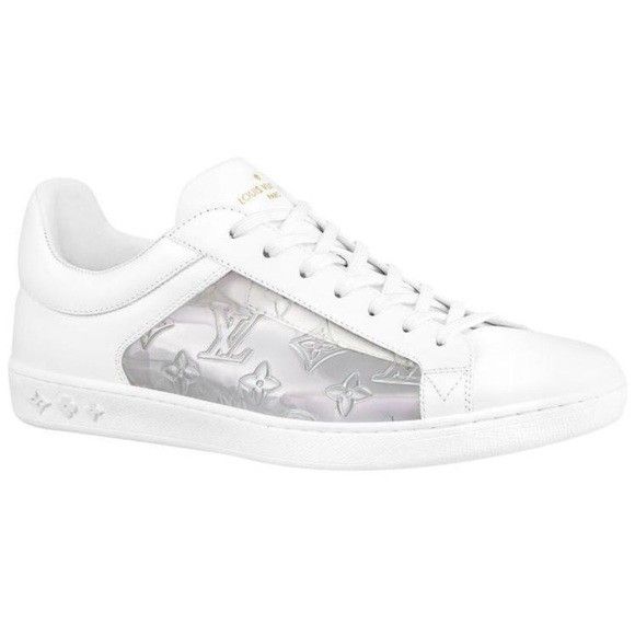 LOUIS VUITTON LUXEMBOURG WHITE TRAINERS  SZ 12