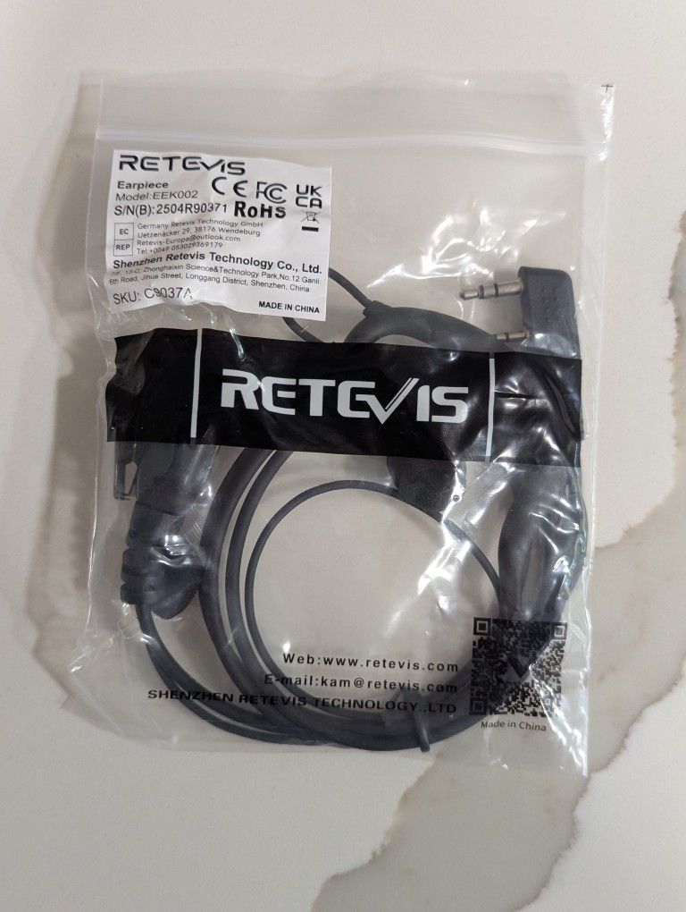 RETEVIS G shape Ear pieces 10 Pcs