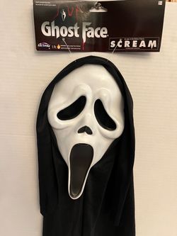 Ghost Face Scream Mask with Hood