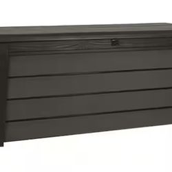 Brushwood 120 Gal. Large Durable Resin Plastic Deck Box Outdoor Storage