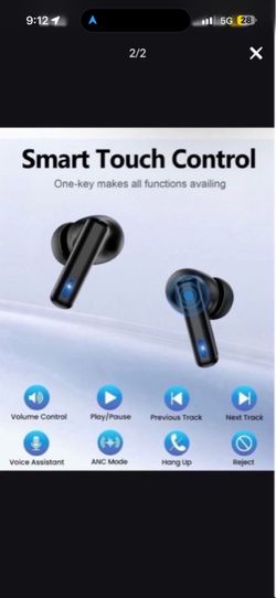 Bluetooth Wireless Earbuds with Smart