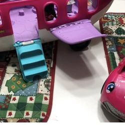 Little People, Barbie Plane, And Race Car