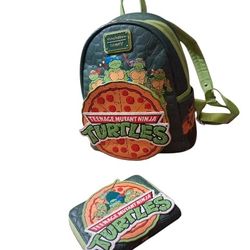 Ninja Turtles Loungfly Backpack And Wallet